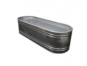 Galvanized Metal Beverage Trough