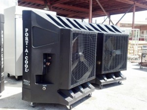 Outdoor Cooling Fan Rental